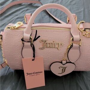 Juicy Couture Light Pink Embossed Satchel